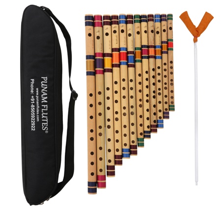 Carnatic flutes full set Left Hand