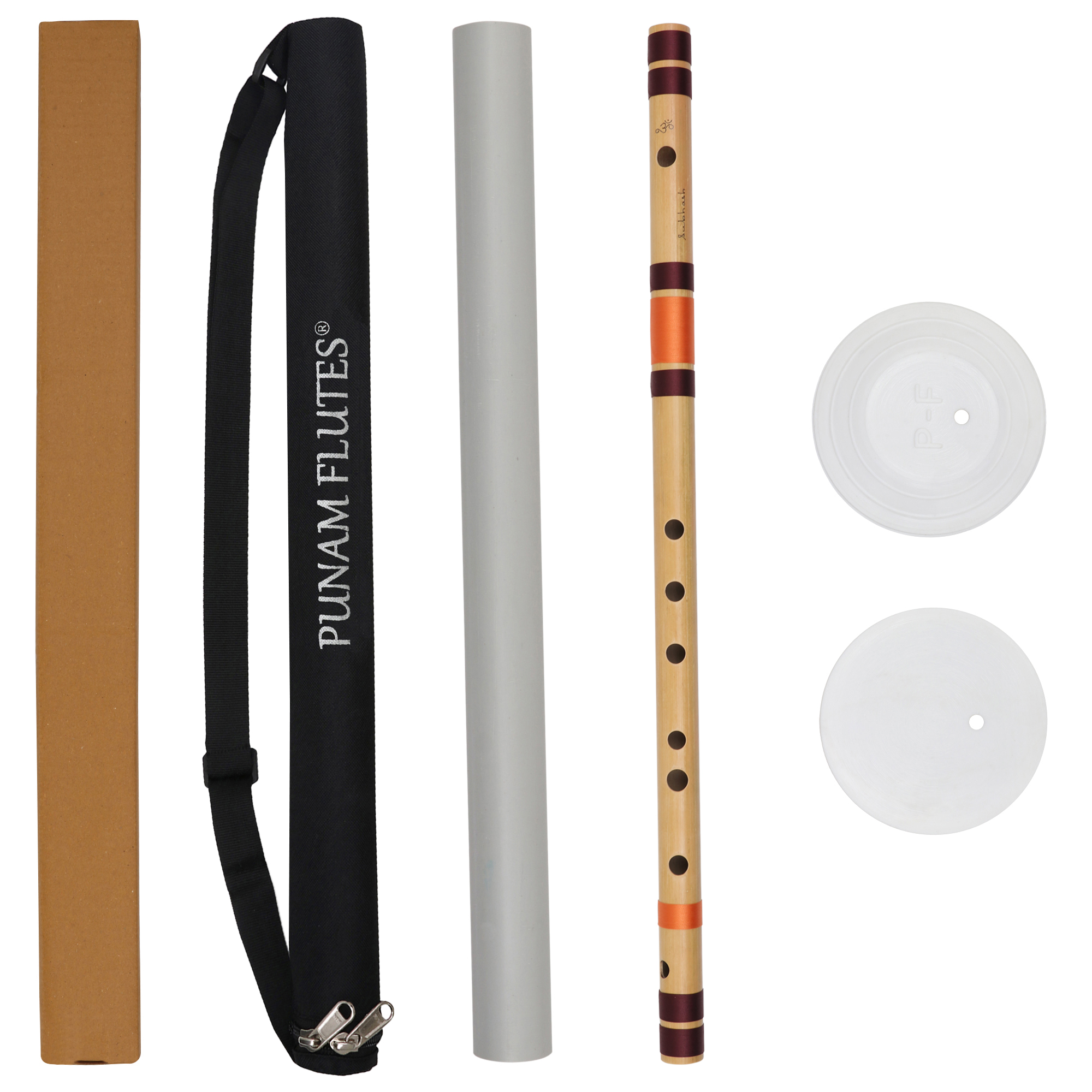 A Natural Base 432 Hz Bansuri Flute (Right Hand) 22.8 inches (58 cm)