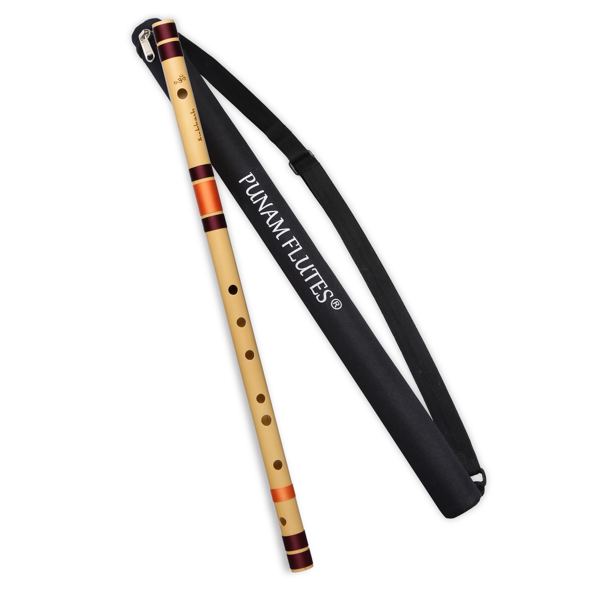 G Natural Base Bansuri Flute (Right Hand) 25.65 inches (65.15CM)