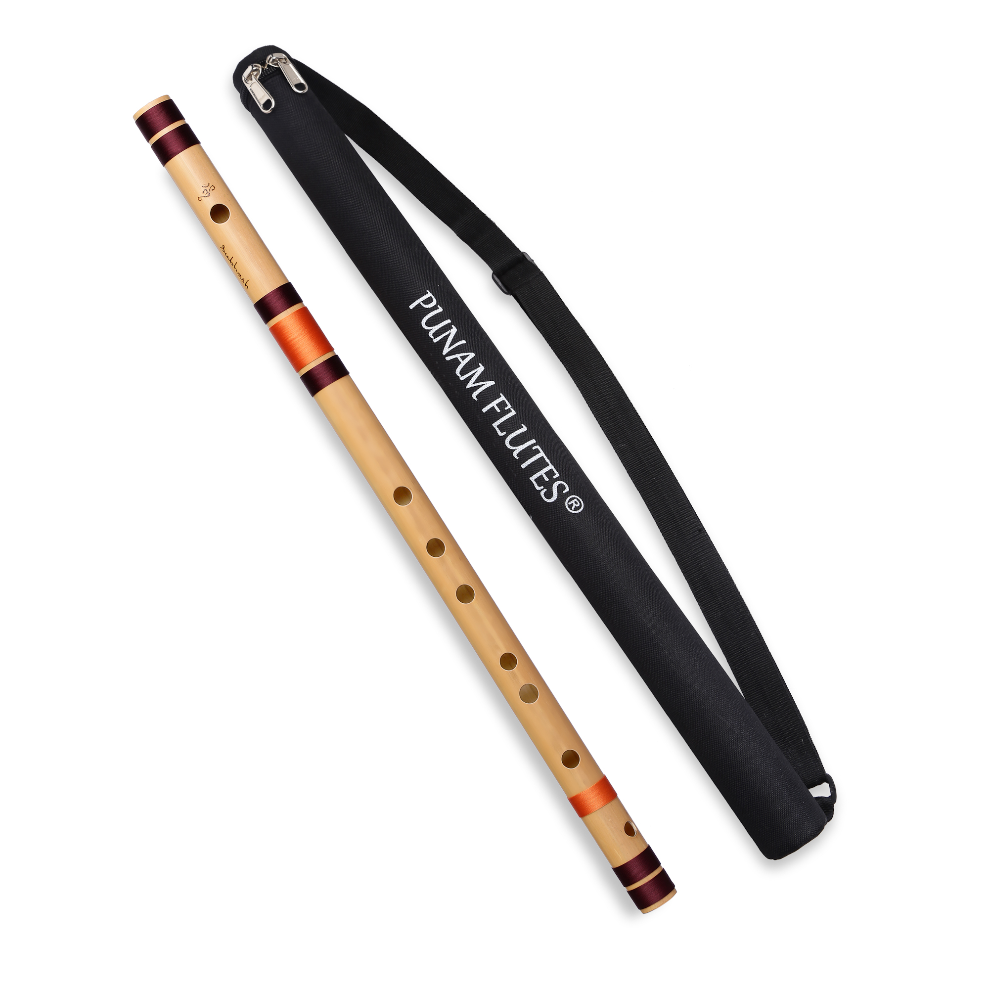 A Sharp Base Bansuri Flute (Left Hand) 21.85 inches (55.5 cm)