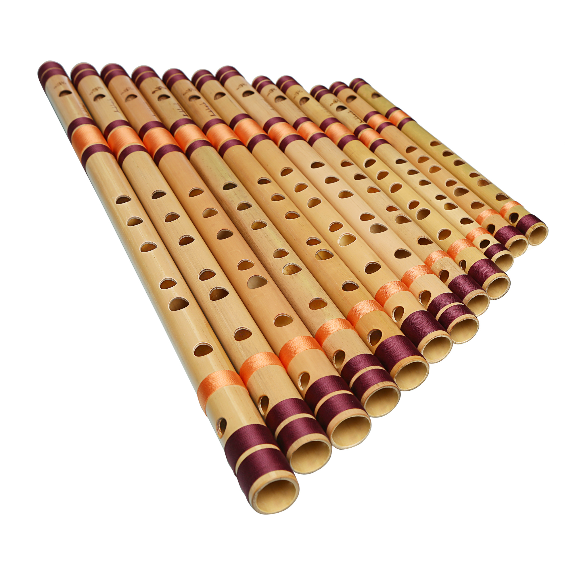 Bansuri Flutes set (12 Pieces) Right Hand