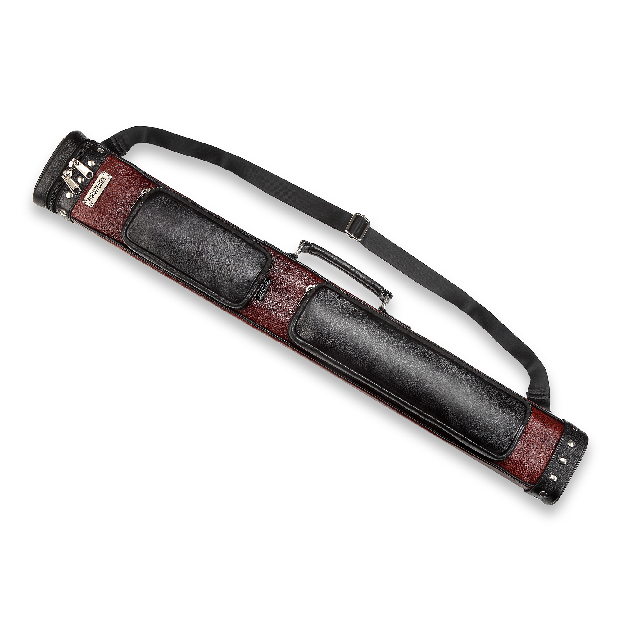 Double Flutes Leather (Premium) Case With Pocket Size 35 Inches