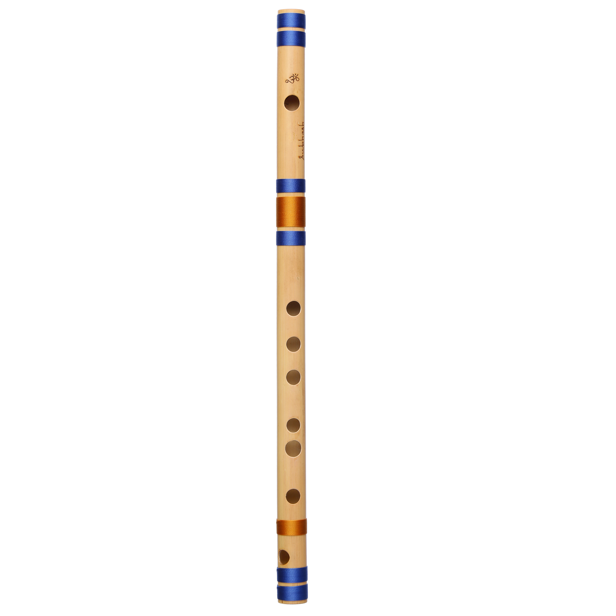 E Natural Medium Bansuri Flute (Right Hand) 15.55 inches (39.5 CM)