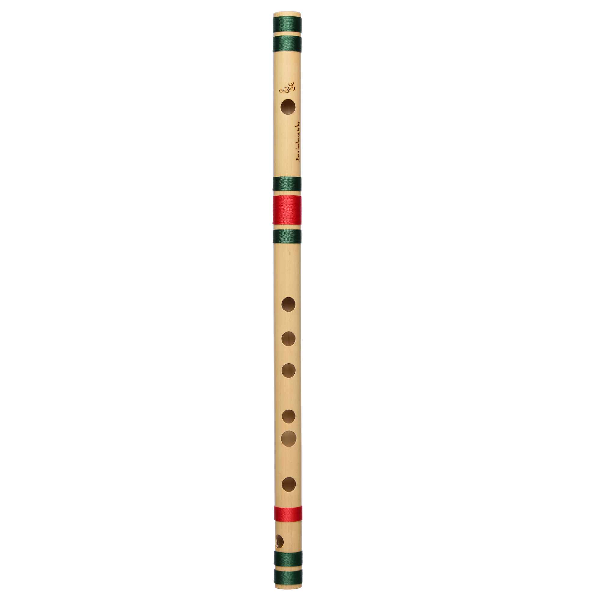 D Natural Medium Bansuri Flute (Left Hand) 17.3 inches (44 cm)