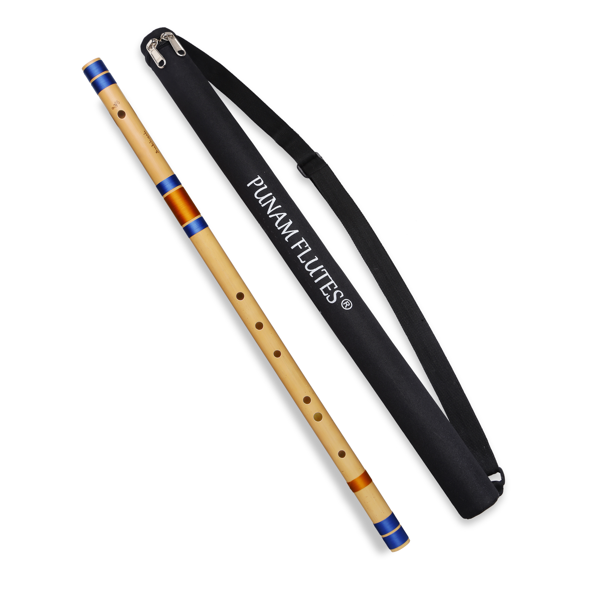 C Natural Base Bansuri Flute (Right Hand) 35.65 inches( 91 cm)